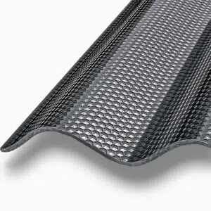 polycarbonat wellplatten graphit grau wabenstruktur garantiert hagelsicher marlon cs diamond 76 18 sinus lichtplatten
