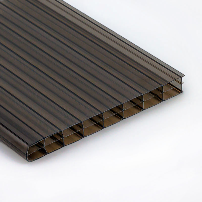 Doppelstegplatten Polycarbonat 16 Mm 3 Fach Struktur Braun Bronze Marlon Longlife Stegplattenversand Stegplattenversand.de - Das Original®