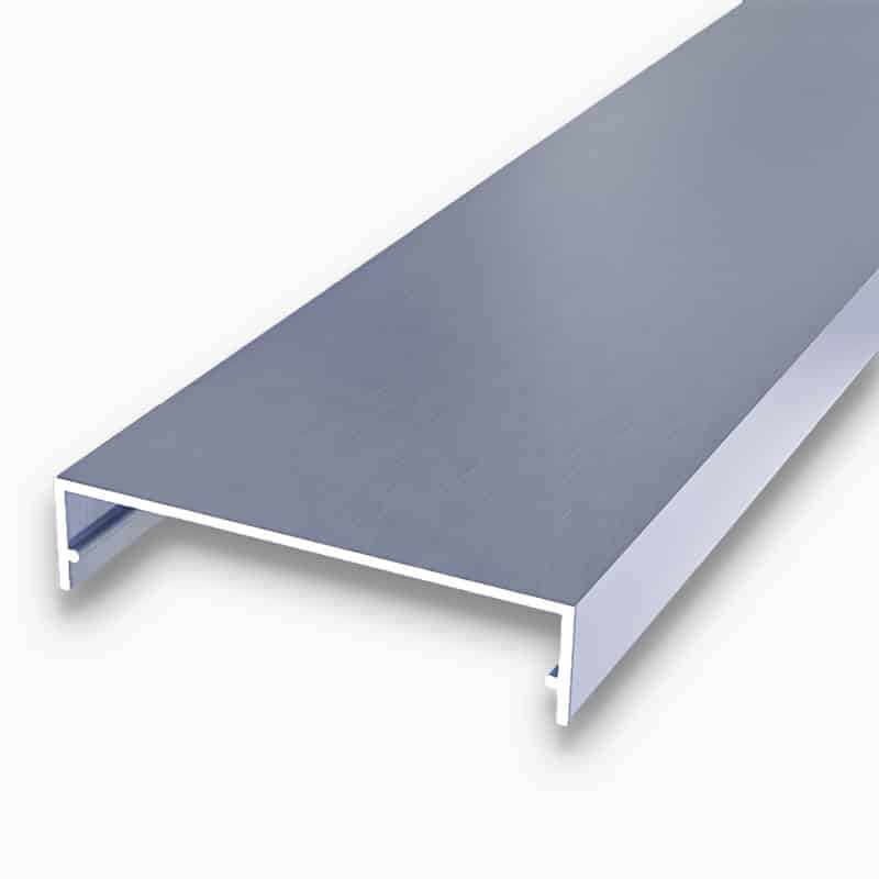 Klemmdeckel für Profilsysteme 60 mm aluminium alu preßblank alle profilsysteme s&v stegplattenversand gmbh