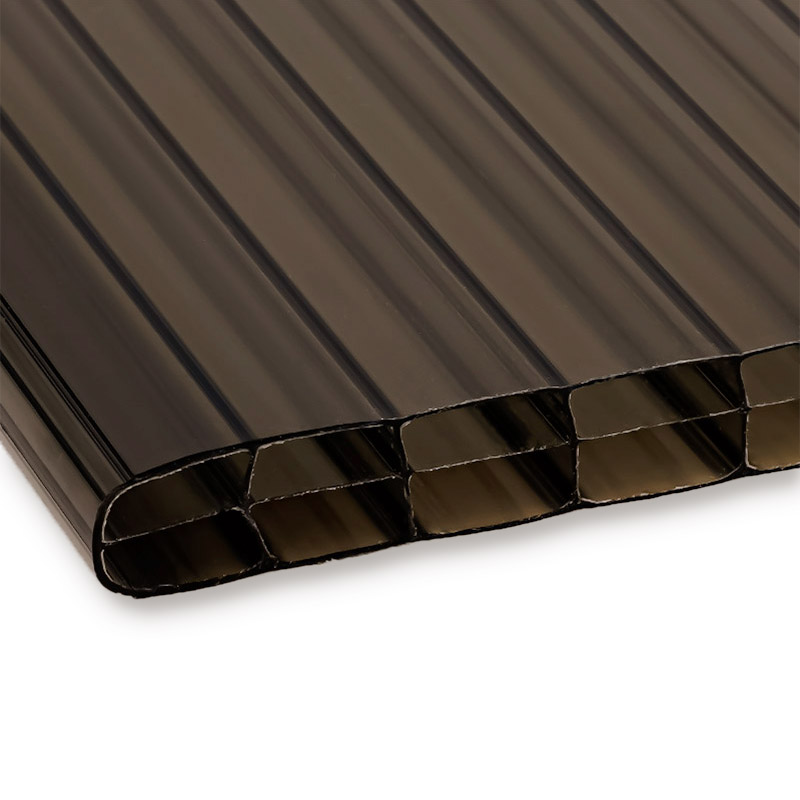 Doppelstegplatten Polycarbonat 16 Mm 3 Fach Struktur Braun Bronze Longlife Stegplattenversand 800 X 800 5 Stegplattenversand.de - Das Original®