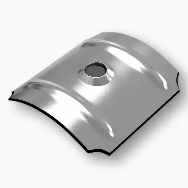 kalotten aluminium mit dichtung sinus 130 30 für wellplatten