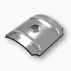 kalotten aluminium mit dichtung sinus 76 18 für wellplatten
