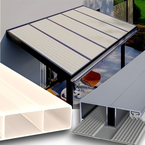 Terrassenüberdachung Doppelstegplatten 16 Mm Sunstop Sky Alu Gummi 2 Fach Struktur Acrylglas S&Amp;Amp;V Setgplattenversand Gmbh