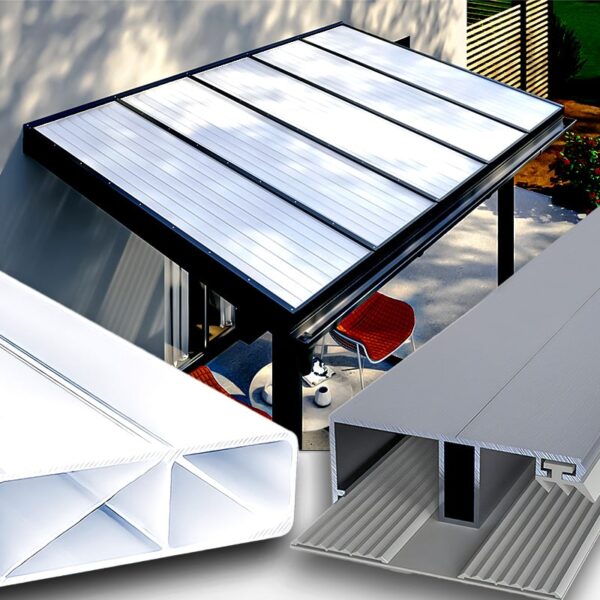 Terrassenüberdachung Doppelstegplatten 16 Mm Weiß Opal Alu Gummi Premium Longlife S&Amp;V Setgplattenversand Gmbh