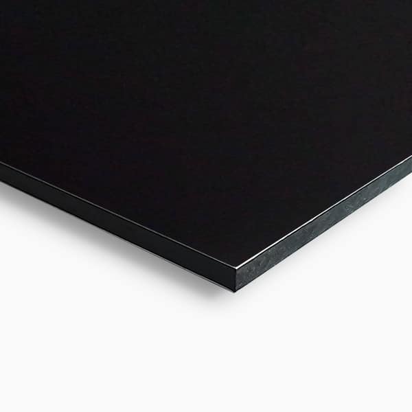 aluverbundplatte alucom® schwarz 3 mm ~ral 9017