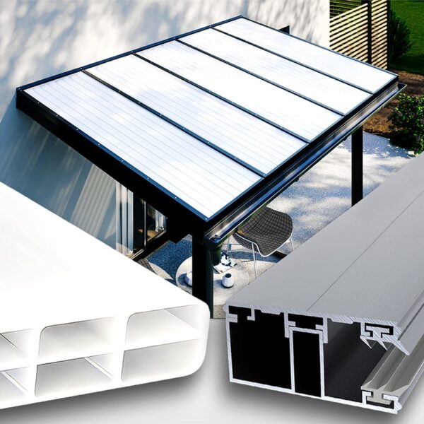 Terrassendach Doppelstegplatten 16 Mm Weiß Opal Alu Alu 3 Fach Struktur S&Amp;Amp;V Setgplattenversand Gmbh
