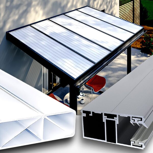 Terrassenüberdachung Doppelstegplatten 16 Mm Weiß Opal Alu Alu Premium Longlife S&Amp;Amp;V Setgplattenversand Gmbh