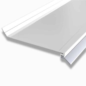 Wandanschlußprofil Aus Aluminium Weiß Pulverbeschichtet Lange Dichtlippe S&Amp;Amp;V Stegplattenversand Gmbh
