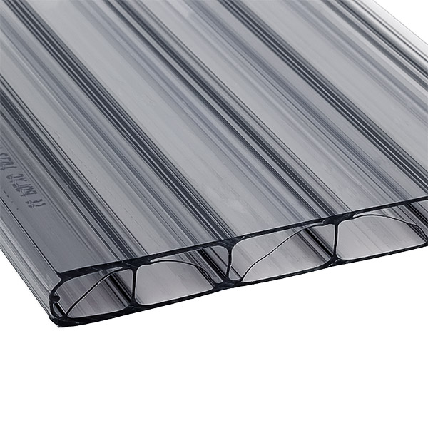 Doppelstegplatten 16 Mm Polycarbonat 2 Fach Struktur Graphit Grau Premium Longlife Stegplattenversand 2 Stegplattenversand.de - Das Original®