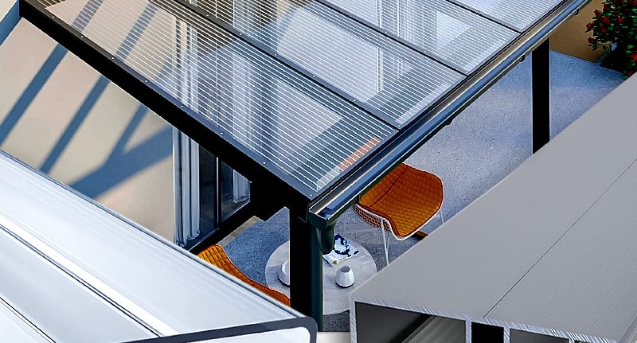 terrassenüberdachung doppelstegplatten 16 mm glasklar farblos alu gummi 2 fach struktur acrylglas s&v setgplattenversand gmbh