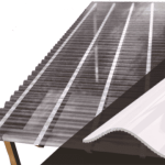 Terrassenüberdachung Mit Acryl Wellplatten 3 Mm Sunstop Opal Wp 76:18